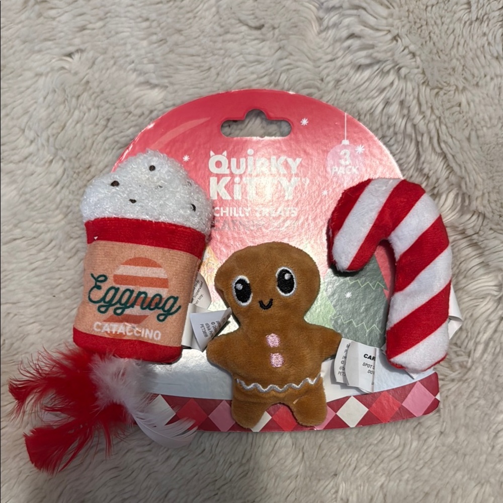 Quirky Kitty Holiday Cat Toys Set